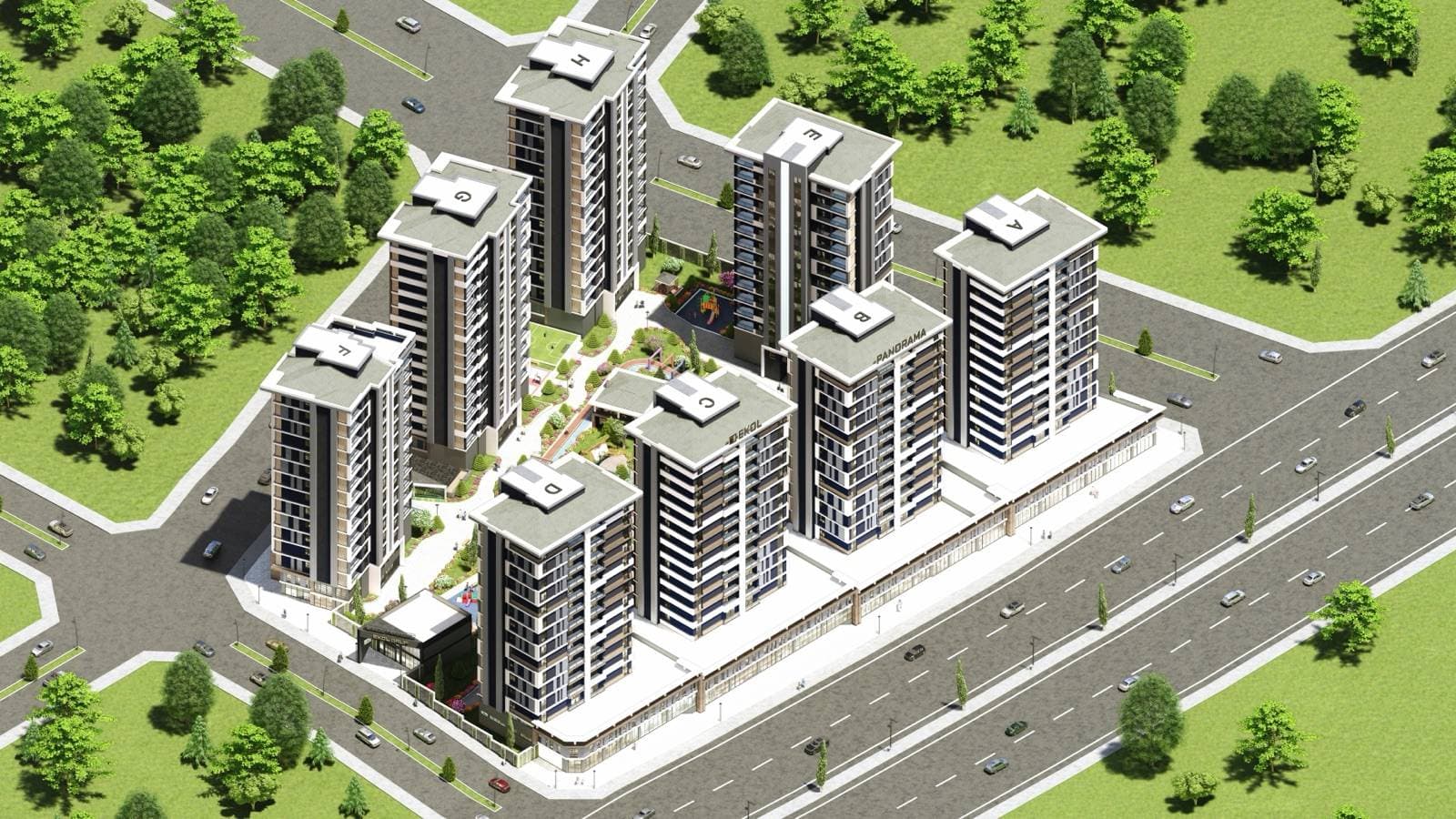 Kuş Bakışı Site Planı